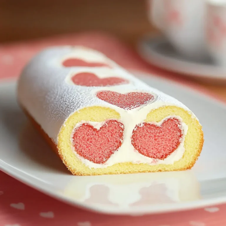 Heart Roll Cake