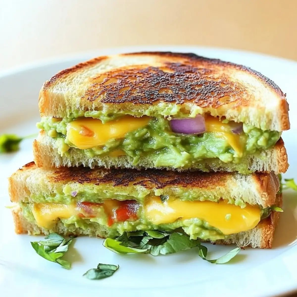 Guacamole Grilled Cheese Sandwich