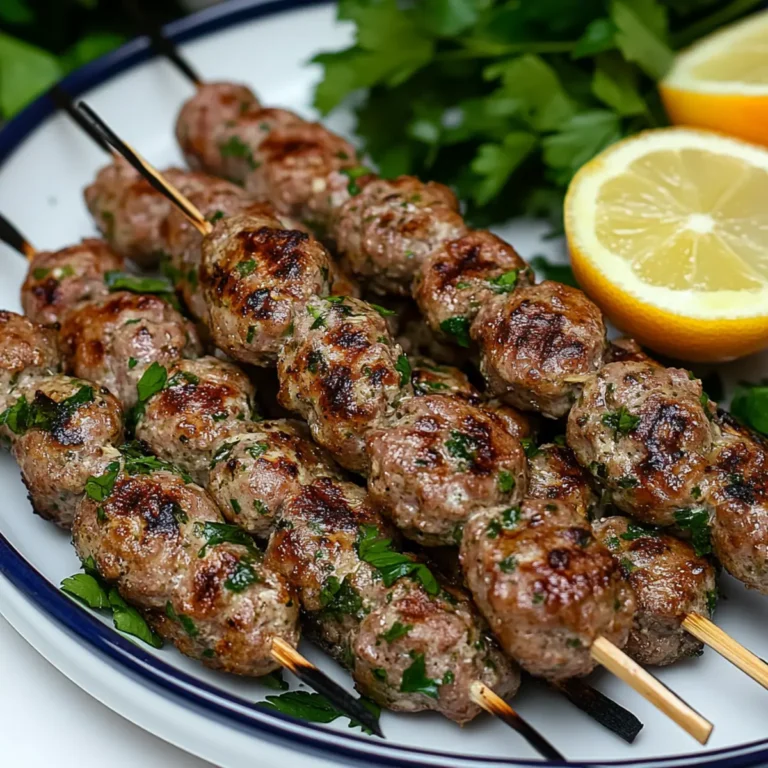 Grilled Ground Turkey Kofta Kebabs