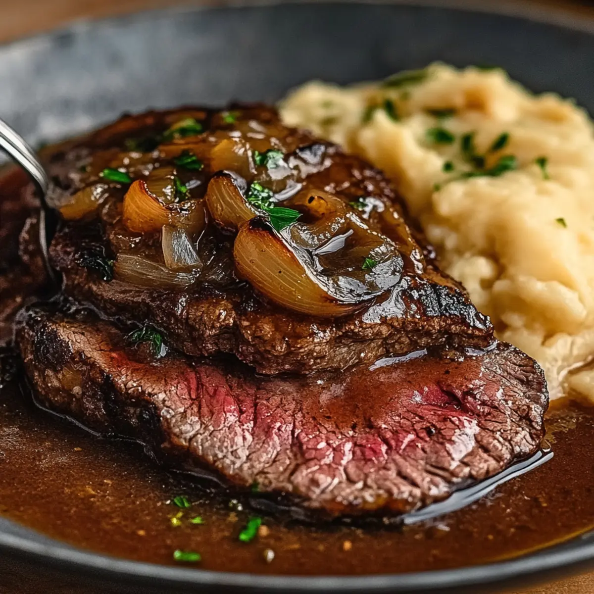 Smothered Round Steak