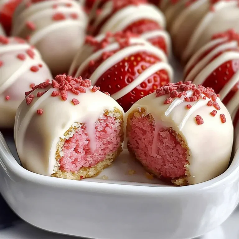 Strawberry Cake Truffles