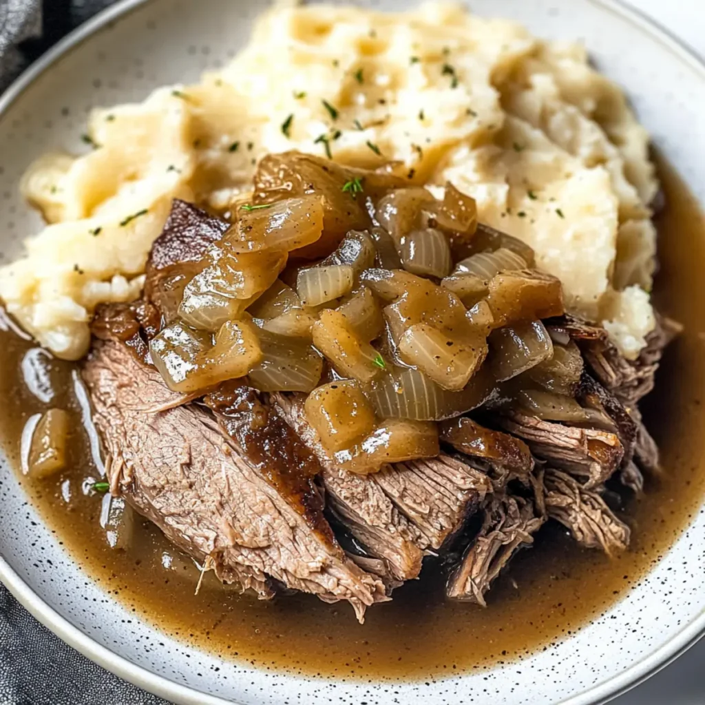 Hearty Instant Pot French Onion Pot Roast