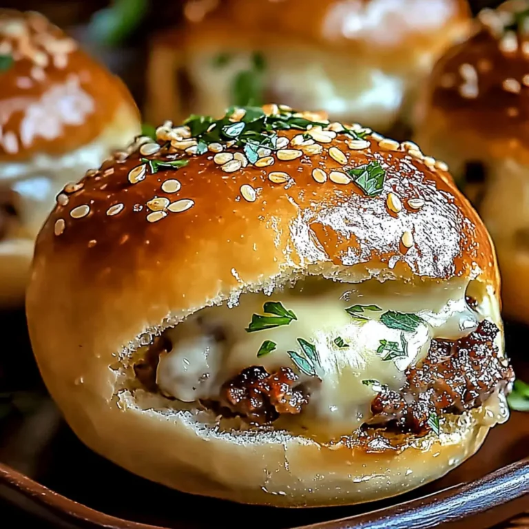 Garlic Parmesan Cheeseburger Bombs
