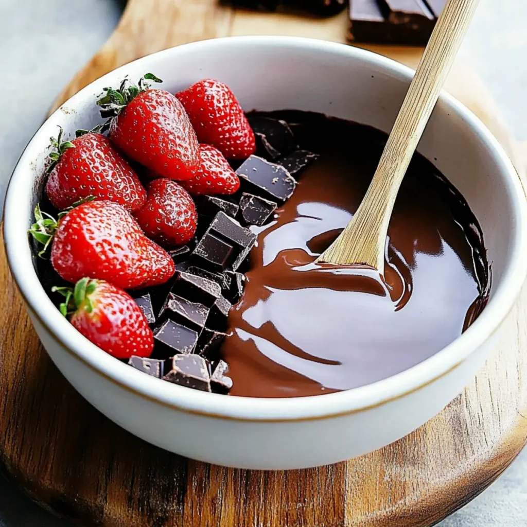 Quick Chocolate Fondue