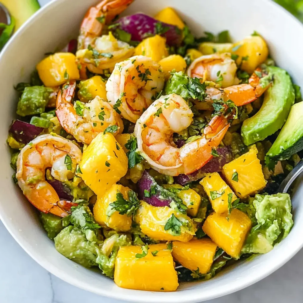 Mango Avocado Shrimp Salad