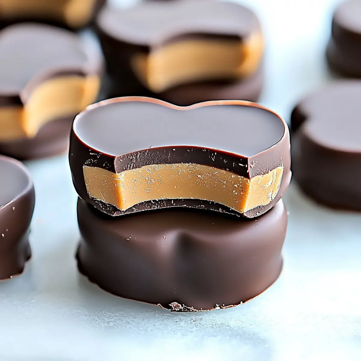 Chocolate Peanut Butter Hearts
