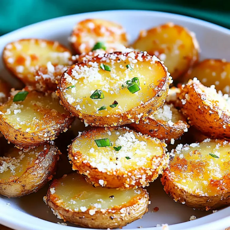 Crispy Parmesan Crusted Baby Potatoes – Golden, Cheesy & Addictive