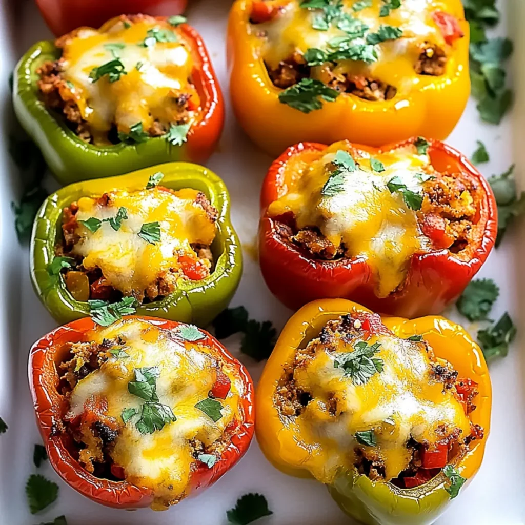 Healthy Turkey Stuffed Peppers