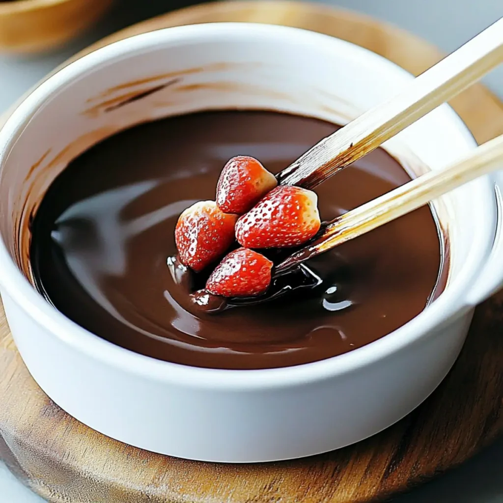 Simple Chocolate Fondue
