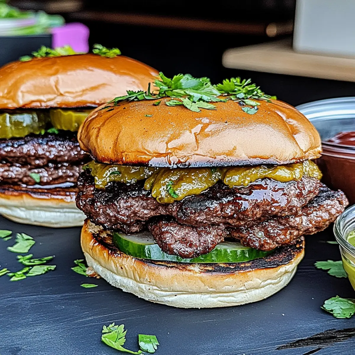 Smoked Beef Birria Burgers