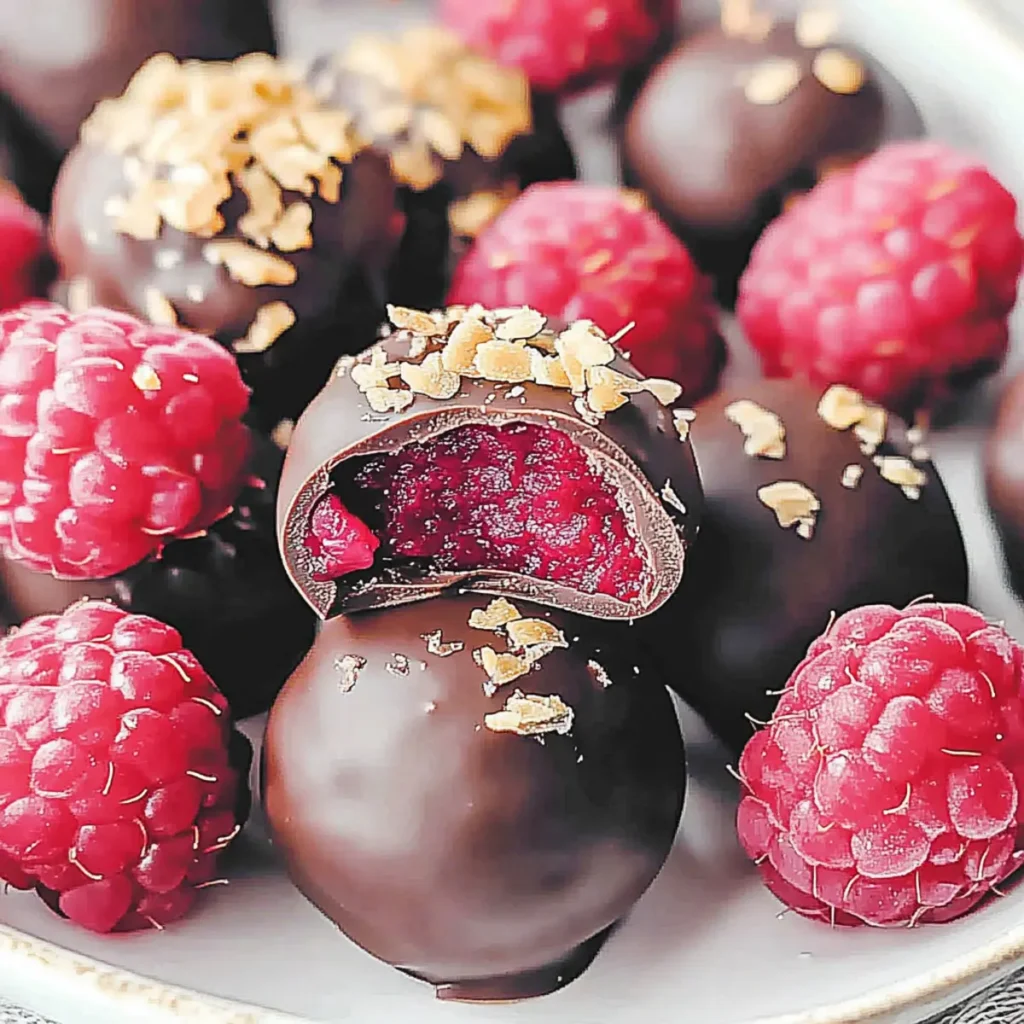Raspberry Chocolate Truffles