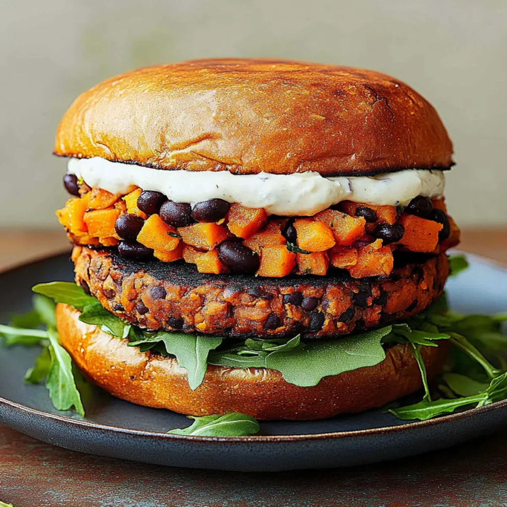 Sweet Potato Black Bean Burgers
