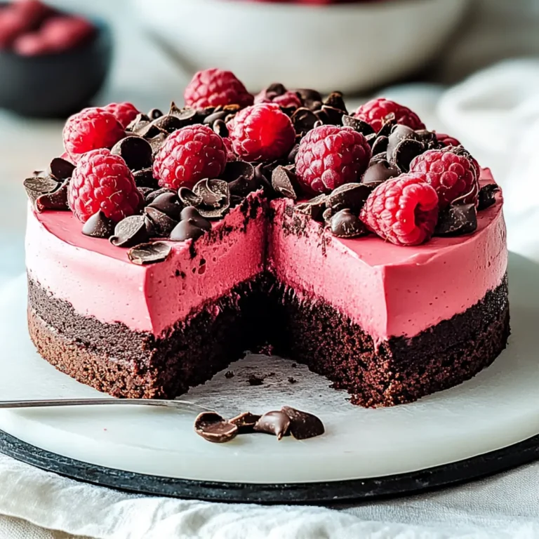 Chocolate Raspberry Mousse Cake