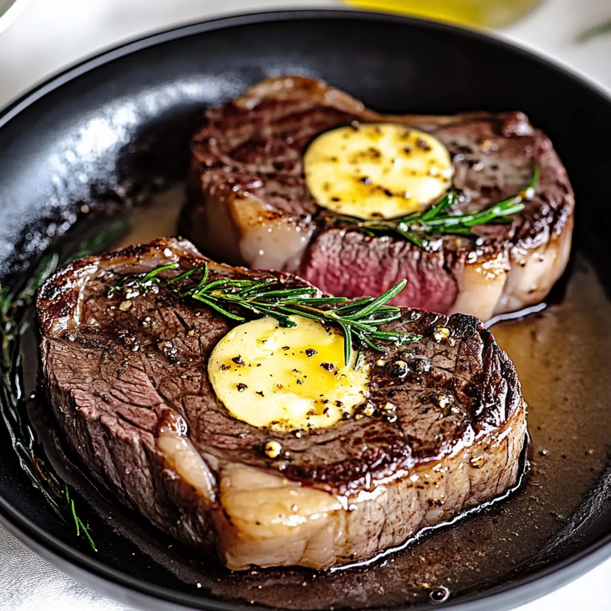 Pan-Seared Ribeye Steak
