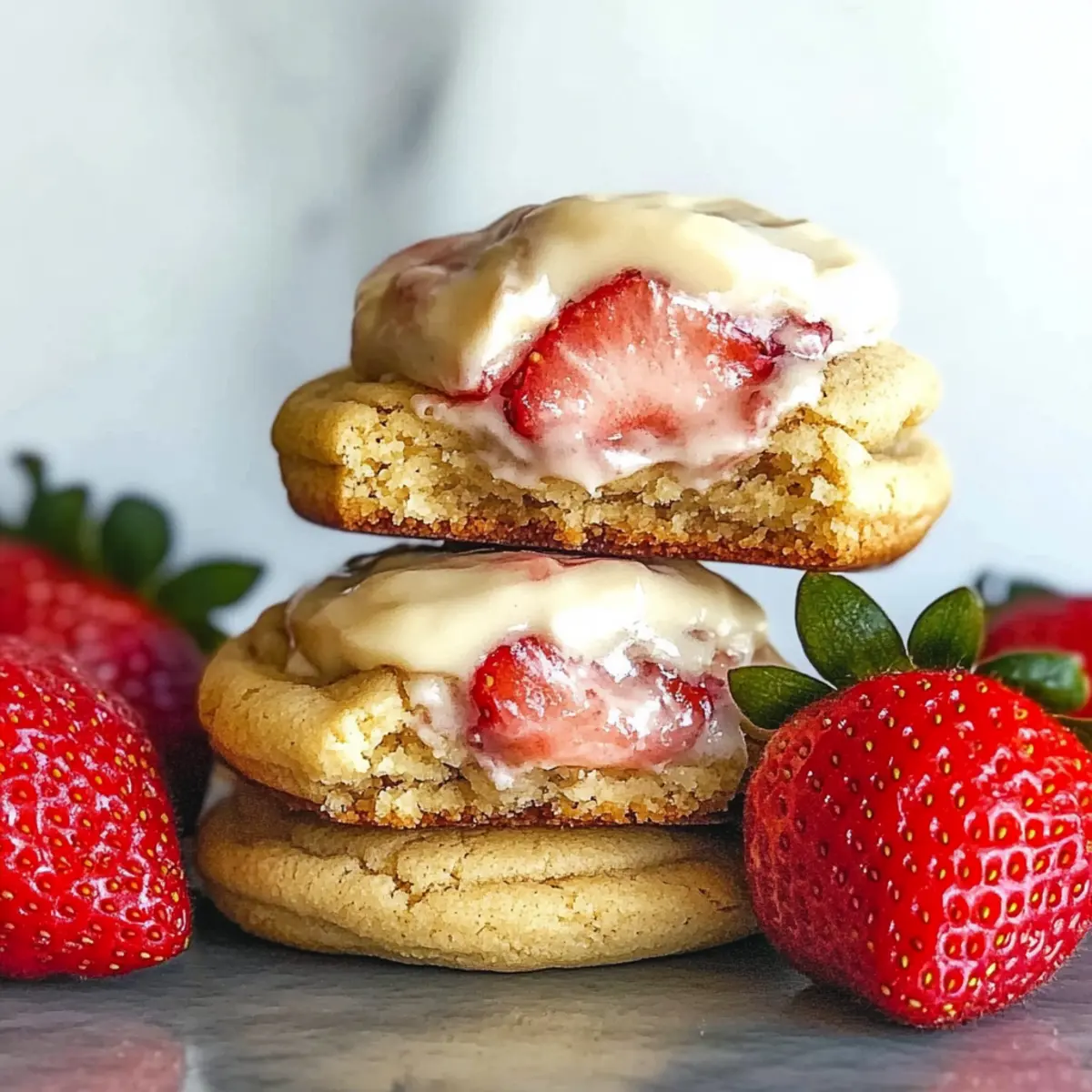 Strawberry Cheesecake Cookies