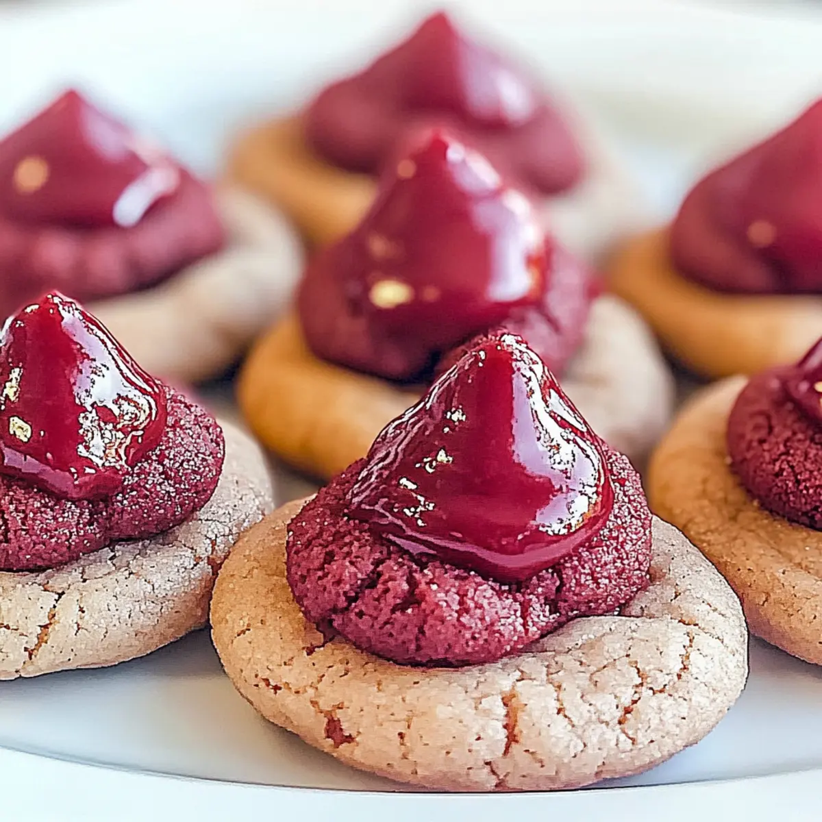 Red Velvet Blossom Cookies