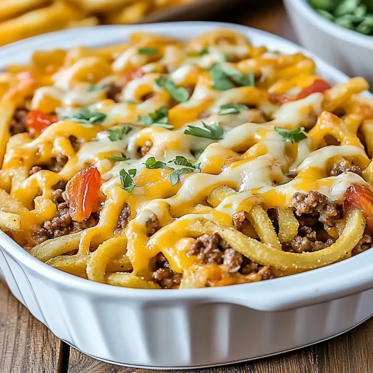 Cheeseburger French Fry Casserole