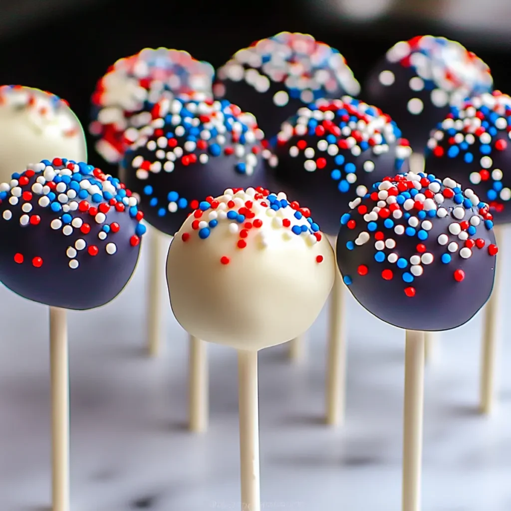 Fourth of July Cake Pops