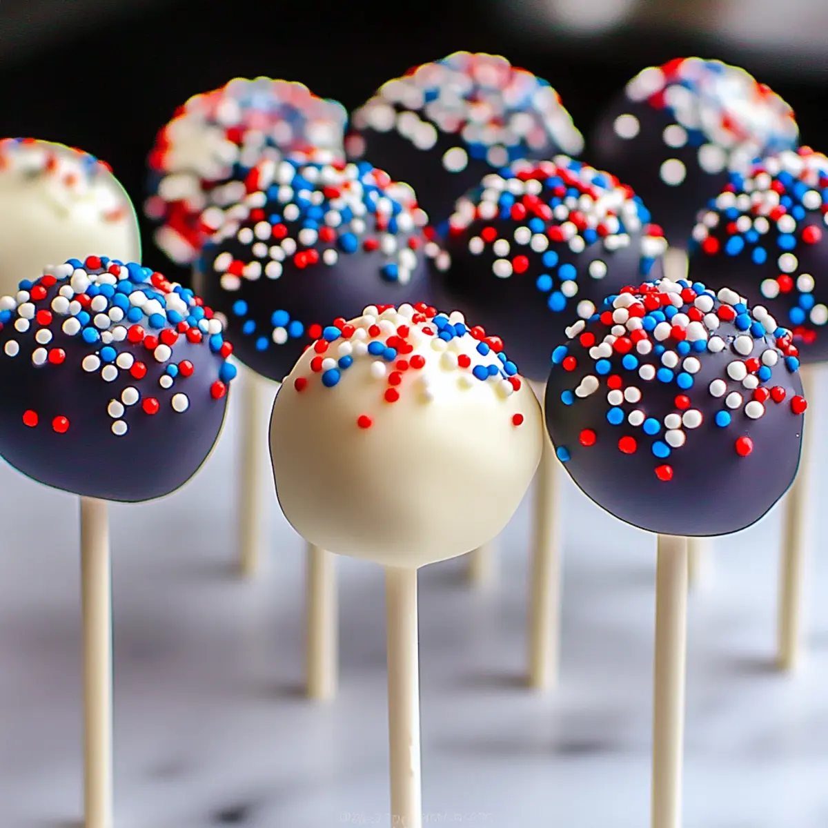 Fourth of July Cake Pops
