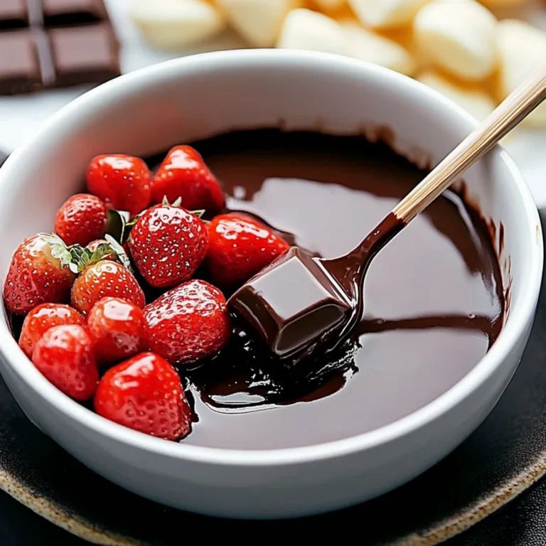 Easy Chocolate Fondue