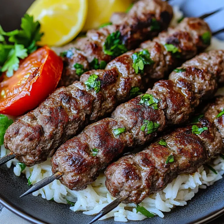 Beef Kafta Kebabs