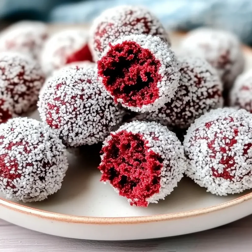 No Bake Red Velvet Cake Balls