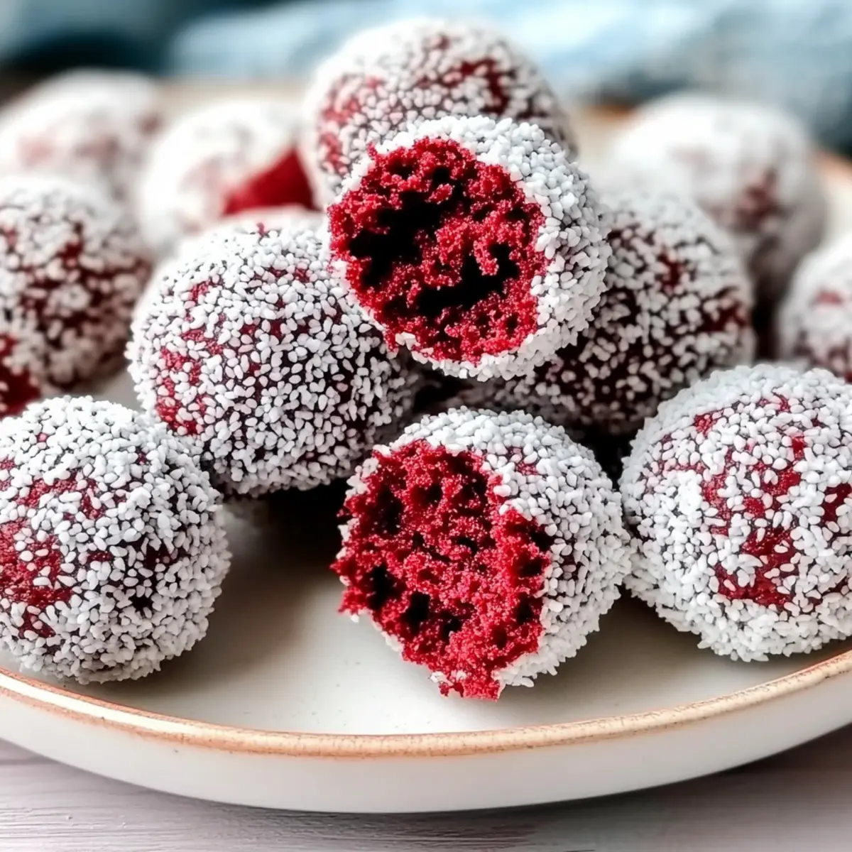 No Bake Red Velvet Cake Balls