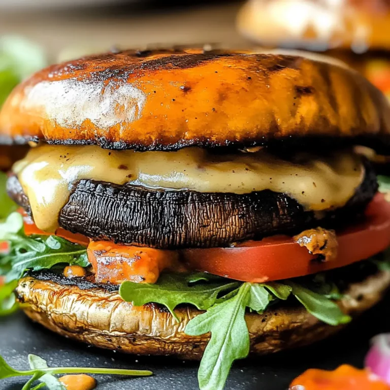 Portabella Mushroom Veggie Burgers