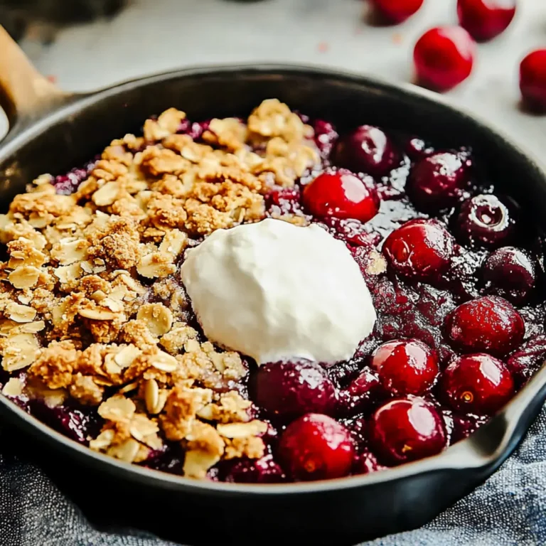 Healthy Cherry Crumble