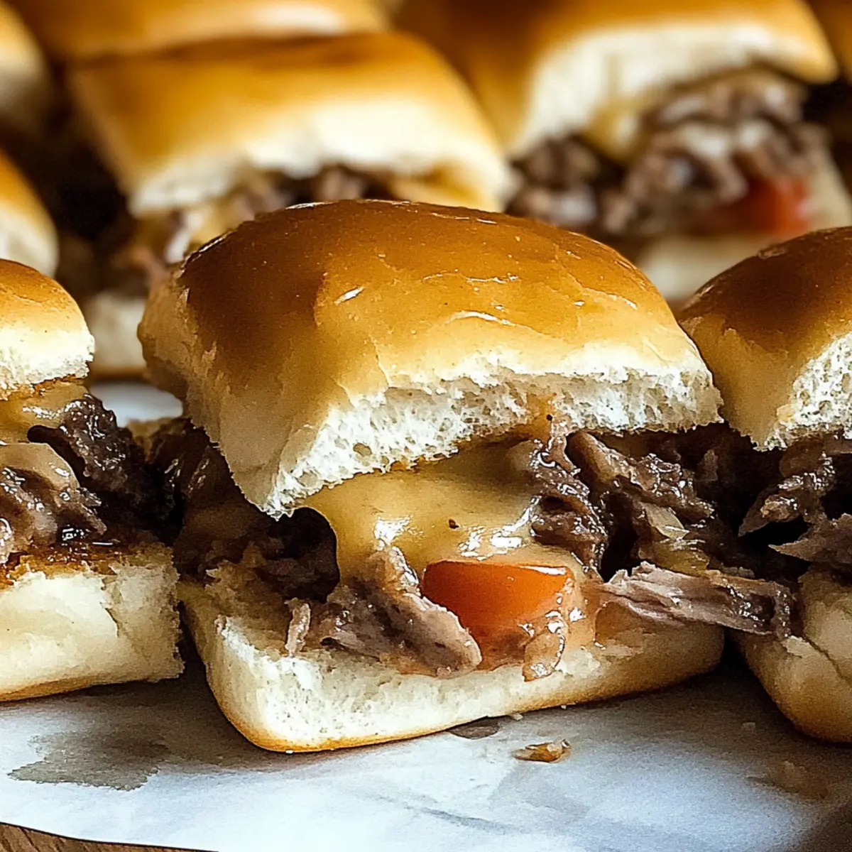 Philly Cheesesteak Sliders
