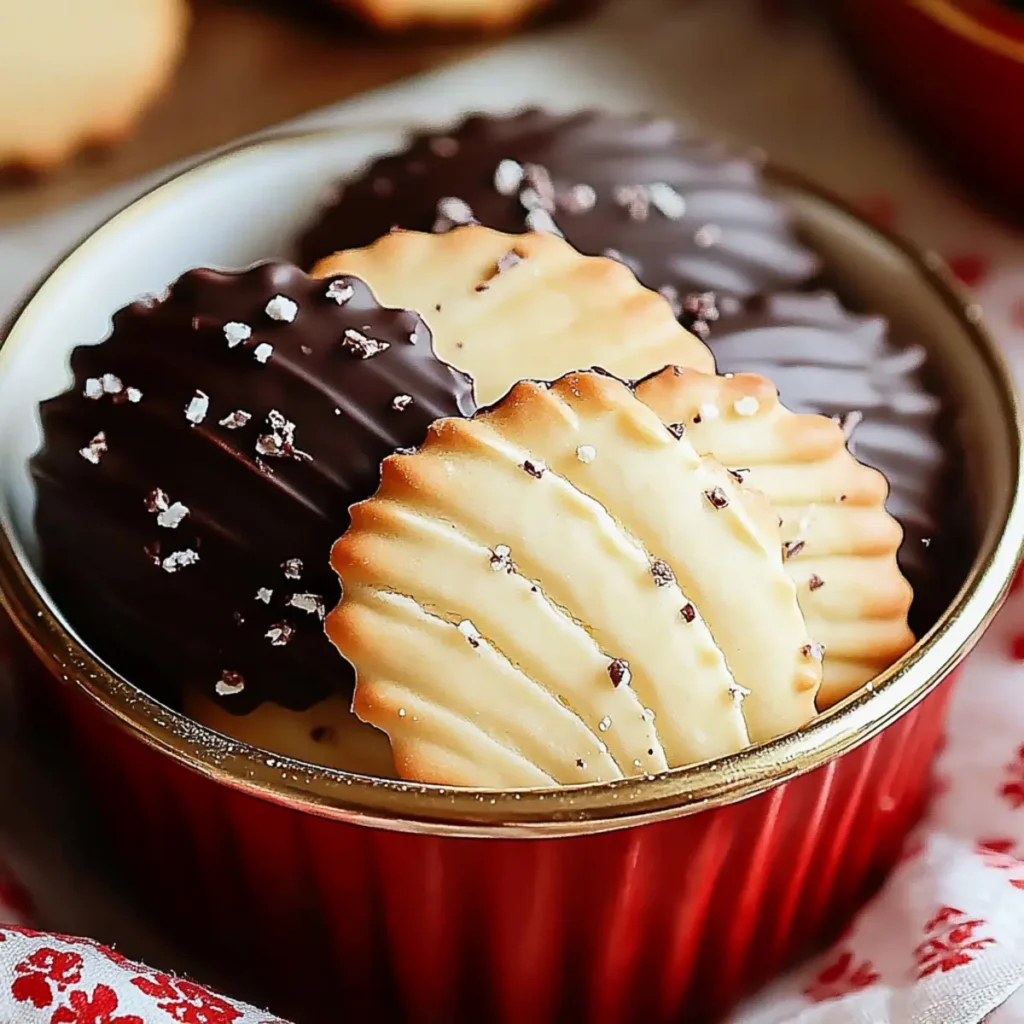Danish Chocolate Dipped Biscuits