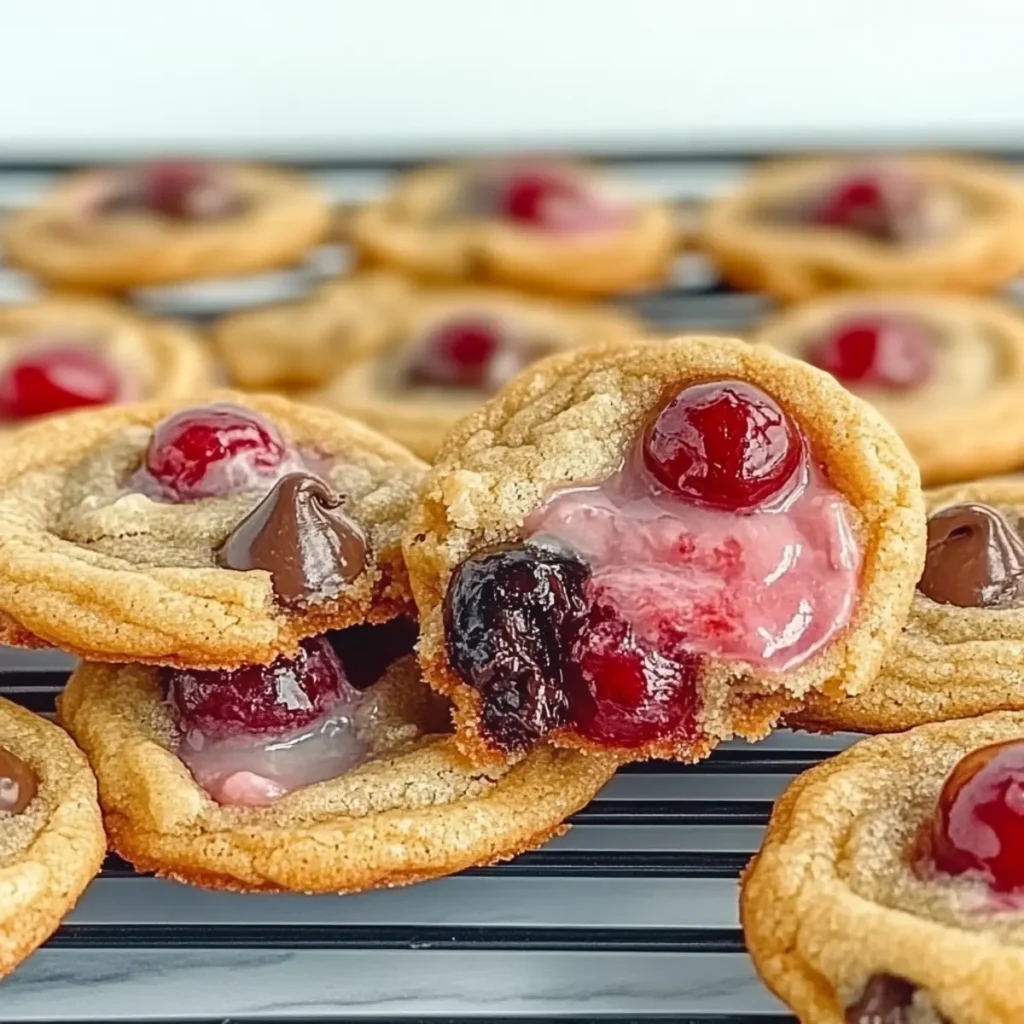 Maraschino Cherry Chocolate Chip Cookies