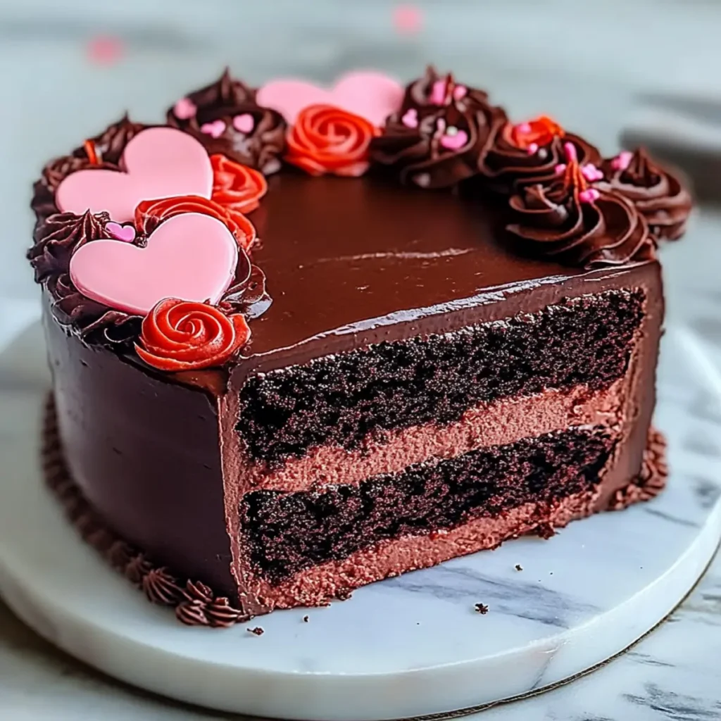 Valentine Chocolate Cake