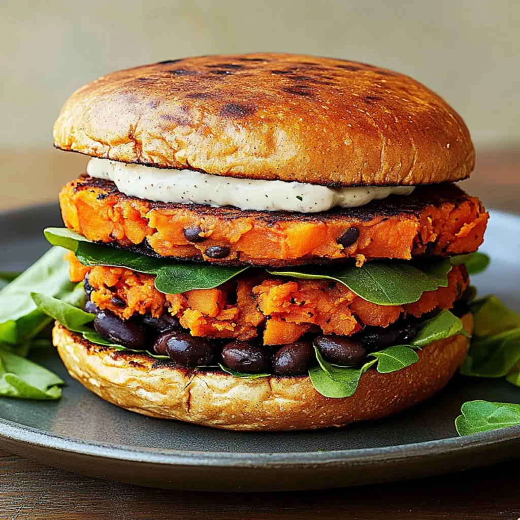 Sweet Potato Black Bean Burgers