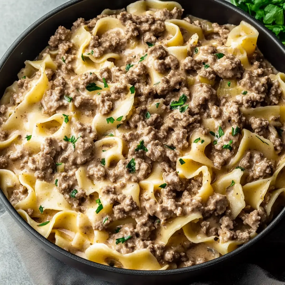 Ground Beef Stroganoff