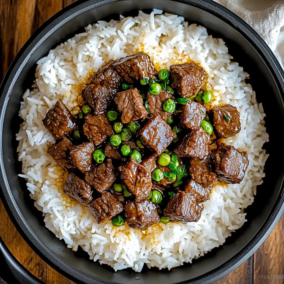 Garlic Butter Beef and Rice