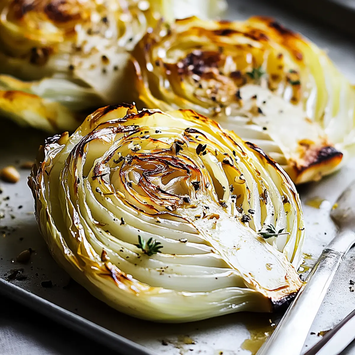 Garlic Roasted Cabbage