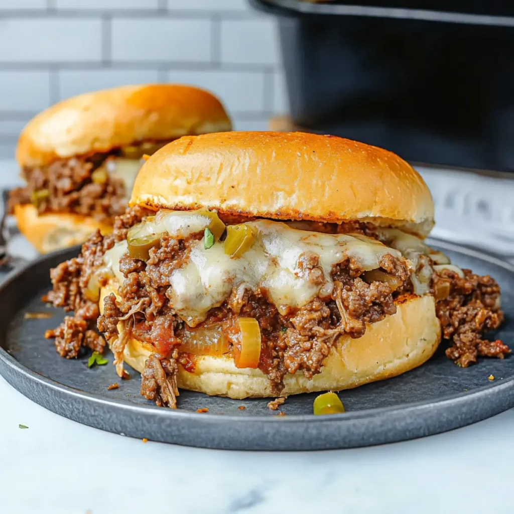 Philly Cheesesteak Sloppy Joes