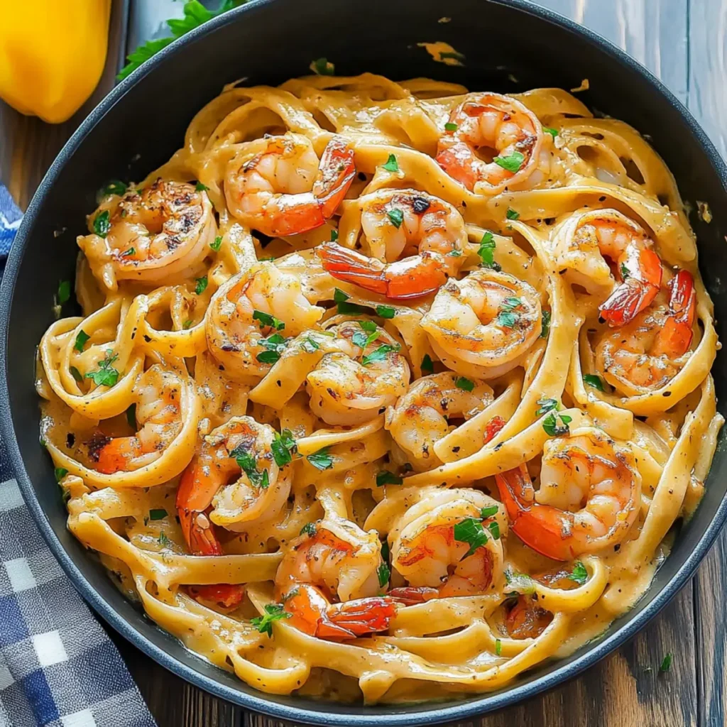 Creamy Cajun Shrimp Pasta