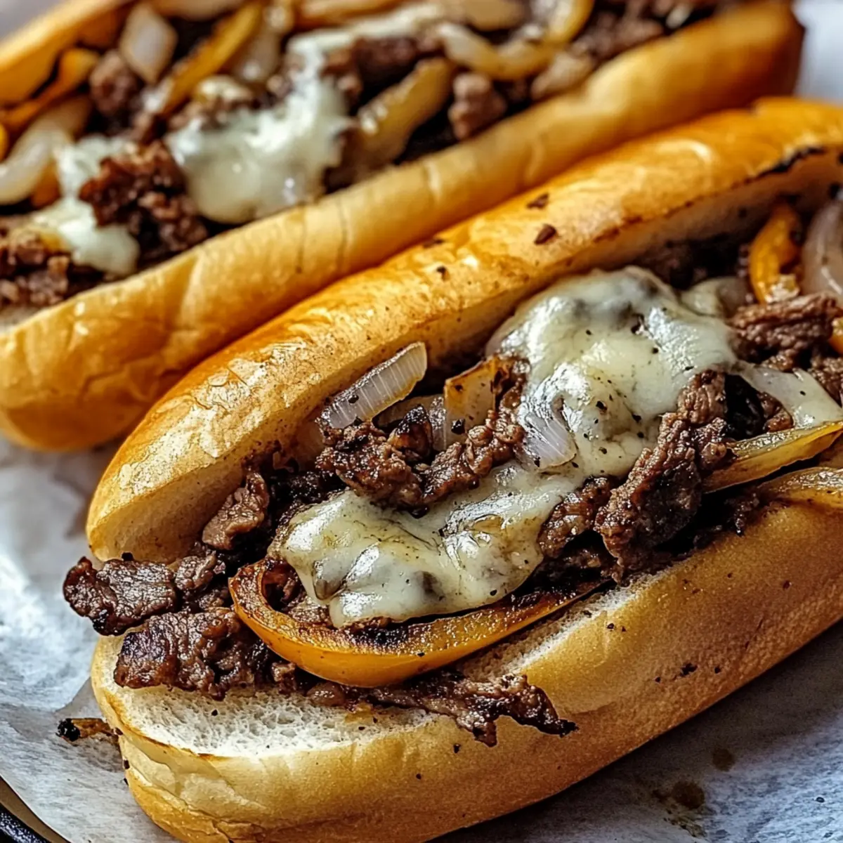 Smoked Beef Cheesesteaks