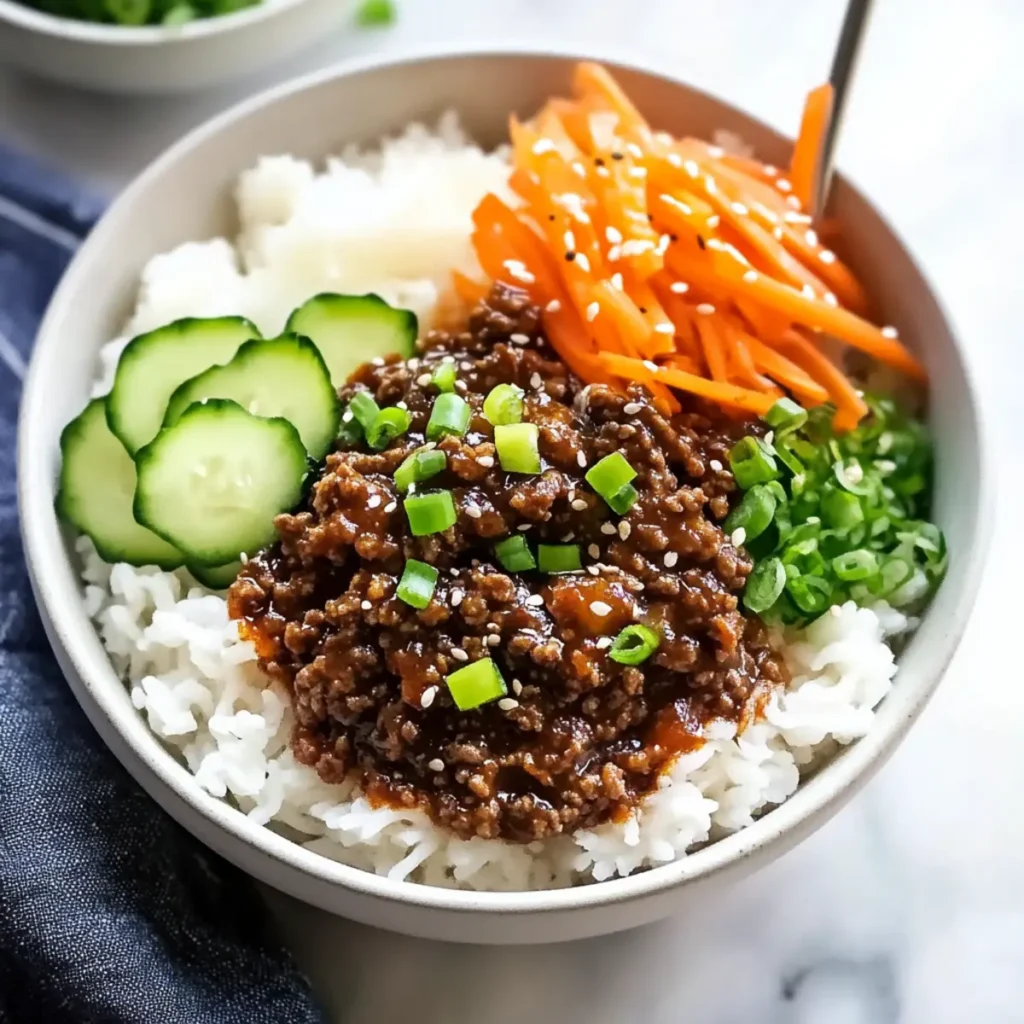 Korean Ground Beef Bowl