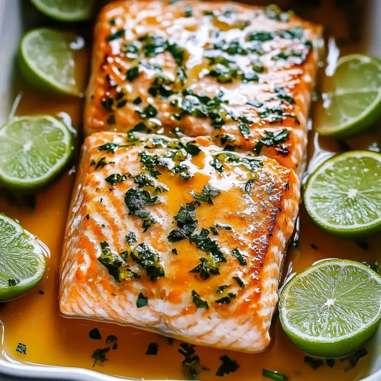 Honey Lime Garlic Butter Salmon