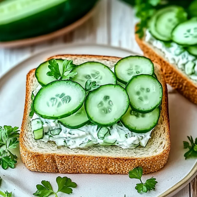 Shamrock Cucumber Tea Sandwiches