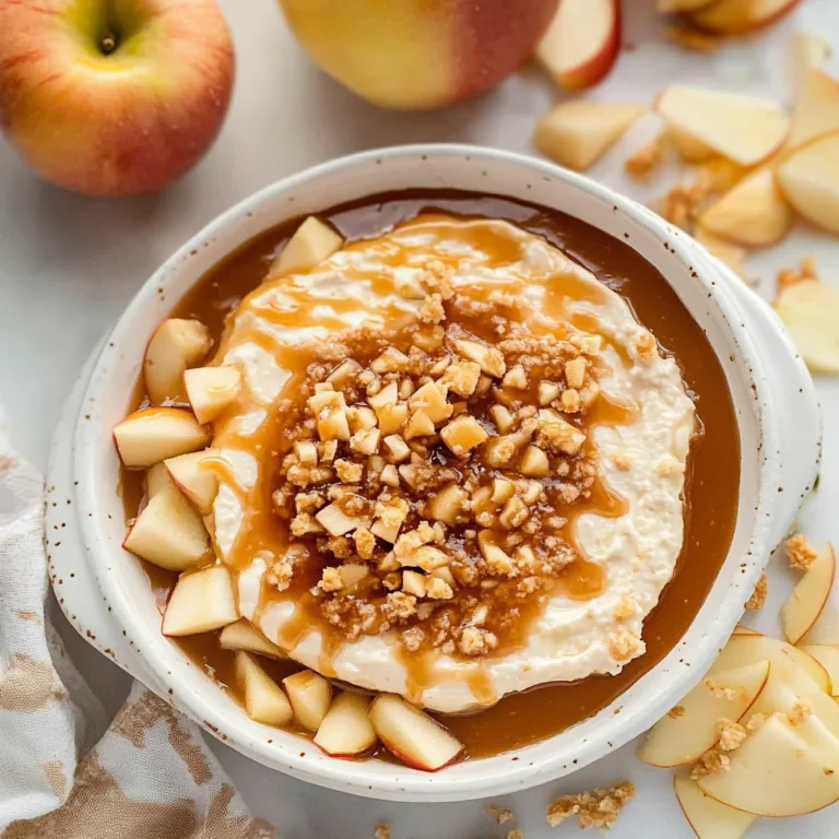 Apple Toffee Dip: Sweet and Creamy Delight for Snacking