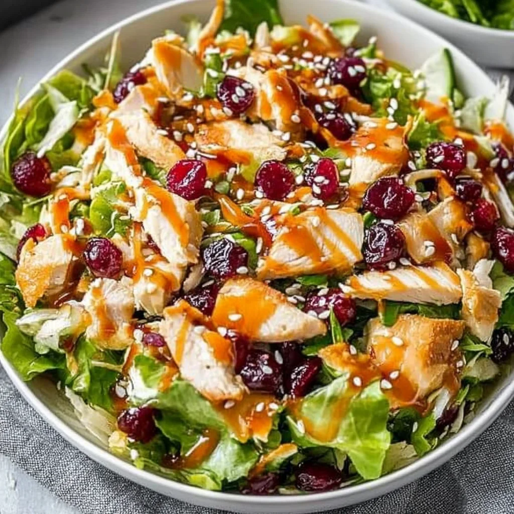 Asian Chicken Cranberry Salad: Fresh and Flavorful Delight