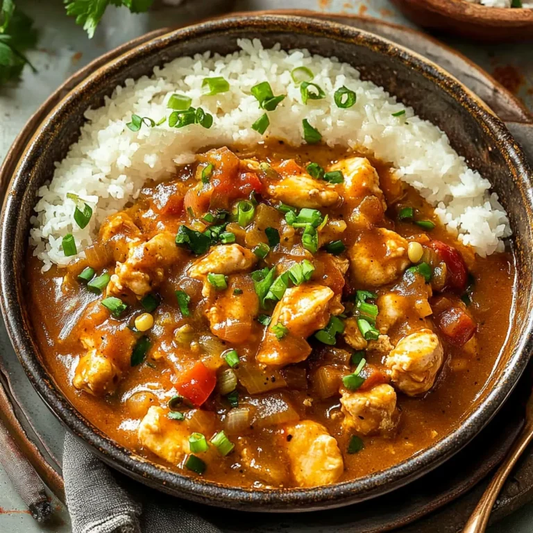 Authentic Chicken Étouffée Recipe: Comforting Delight