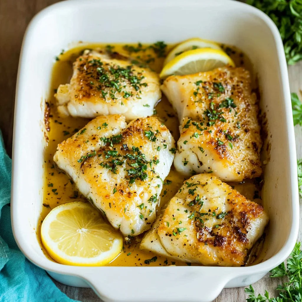 Baked Cod Recipe with Lemon and Garlic: Zesty Delight