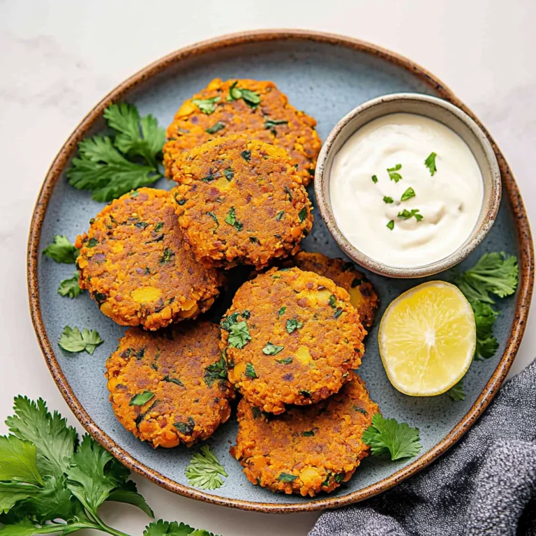 CRISPY SWEET POTATO & RED LENTIL PATTIES That Delight!