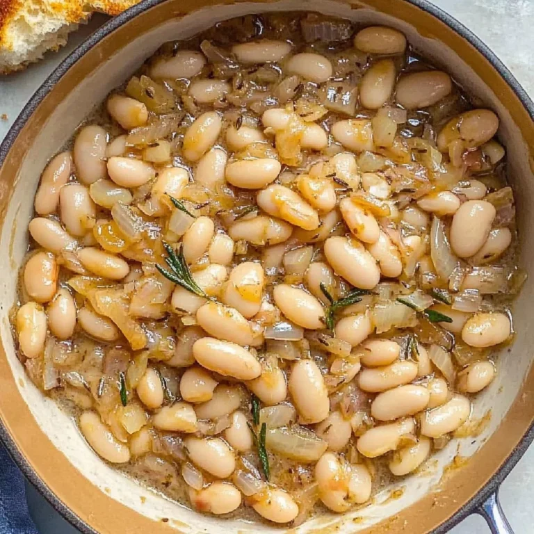 Caramelized Onion White Beans with Rosemary & Balsamic Bliss