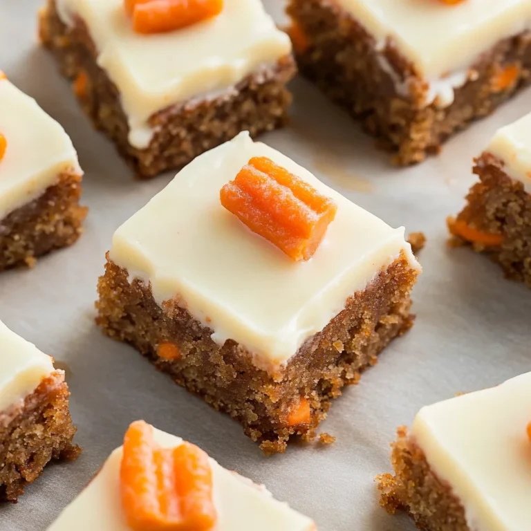 Carrot Cake Bars: Sweet and Irresistibly Moist Delight